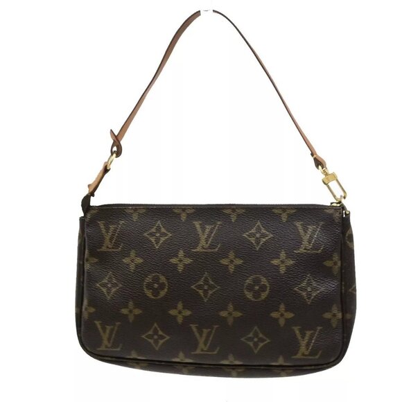 LOUIS VUITTON Pochette Accessoires Hand Bag Monogram Leather BN - Picture 13 of 15